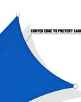 Breathable Rectangle Shade Sail for Backyard Deck Patio Garden