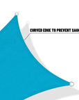 Breathable Right Triangle Shade Sail for Backyard Deck Patio Garden