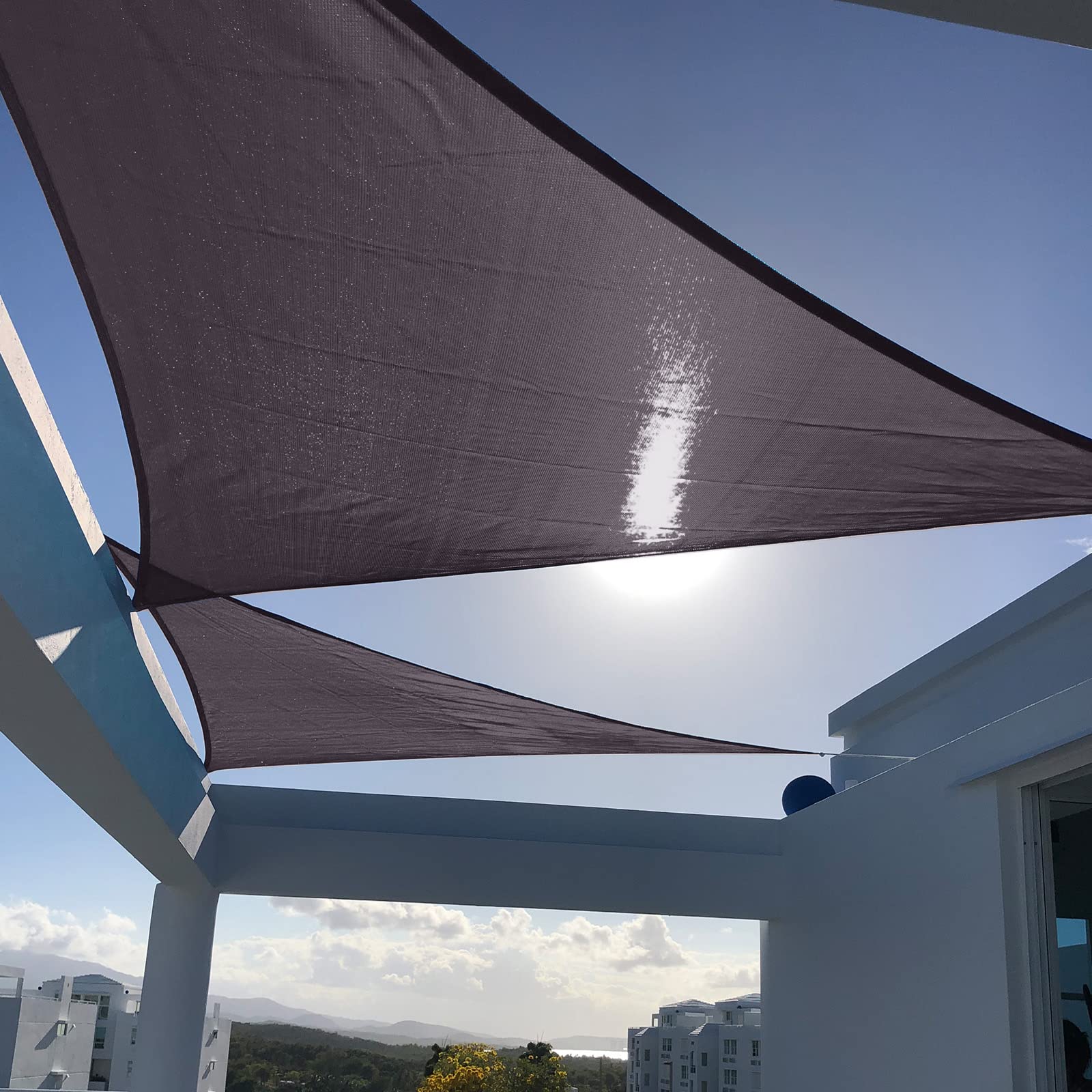 Breathable Right Triangle Shade Sail for Backyard Deck Patio Garden