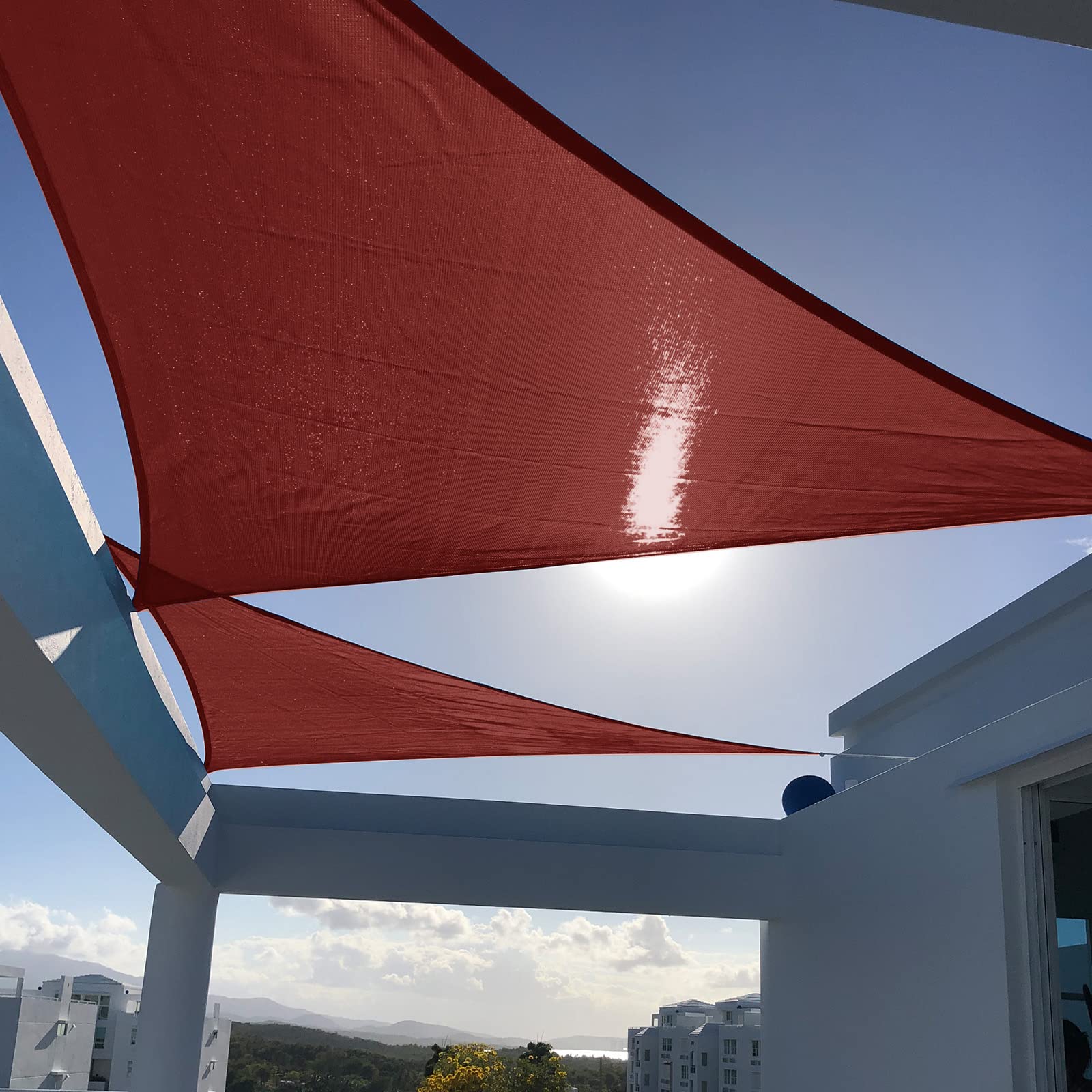 Breathable Right Triangle Shade Sail for Backyard Deck Patio Garden