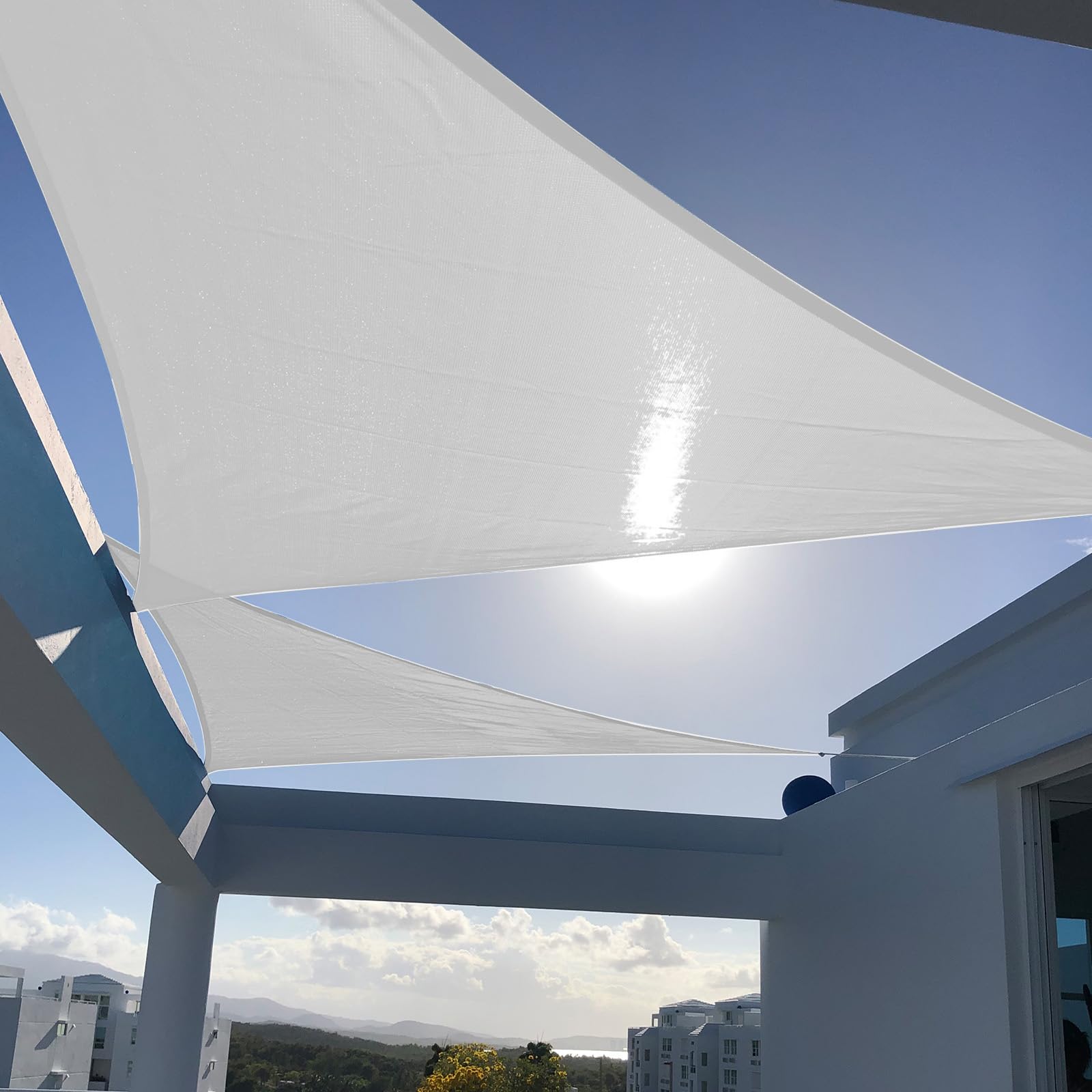 Breathable Right Triangle Shade Sail for Backyard Deck Patio Garden