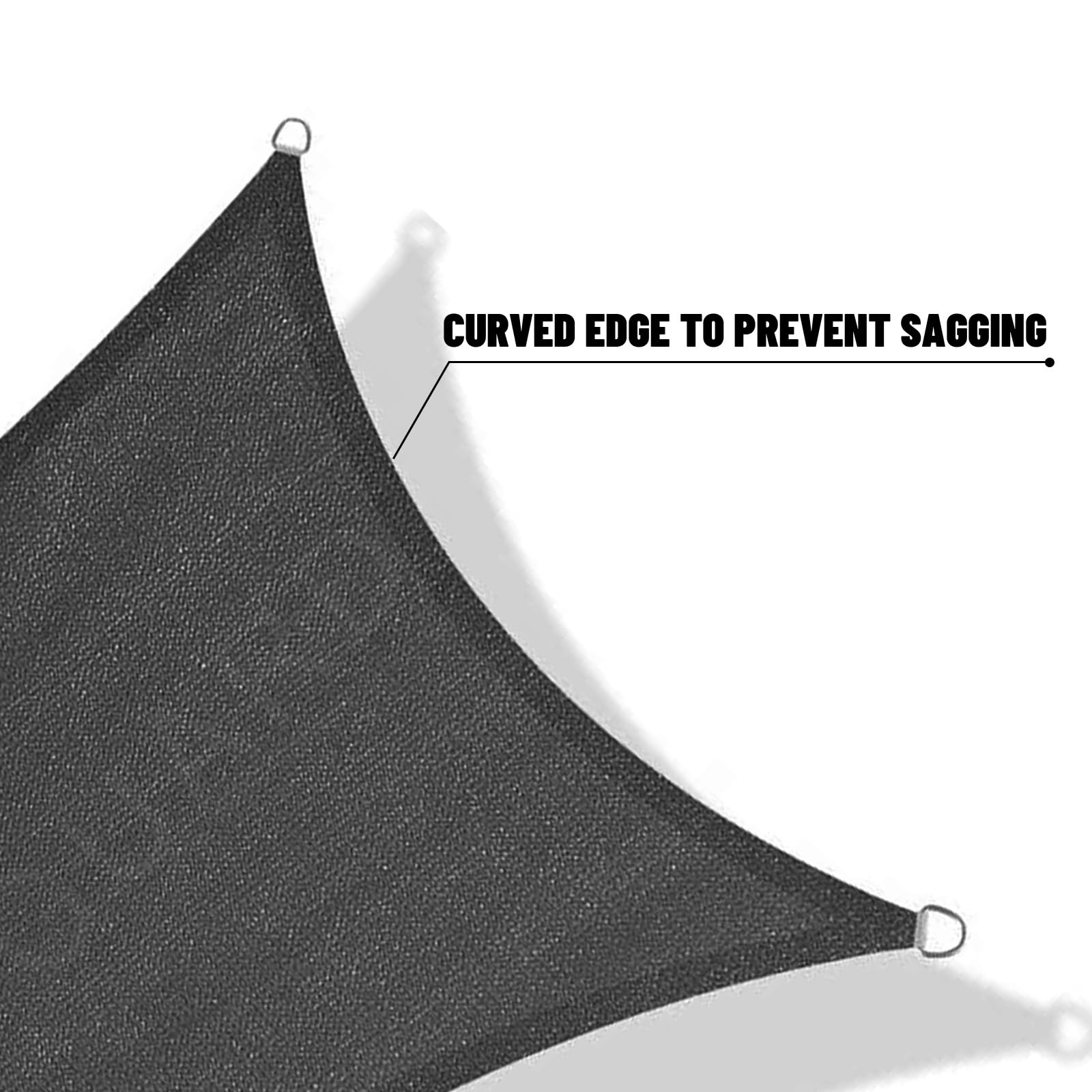 Breathable Right Triangle Shade Sail for Backyard Deck Patio Garden