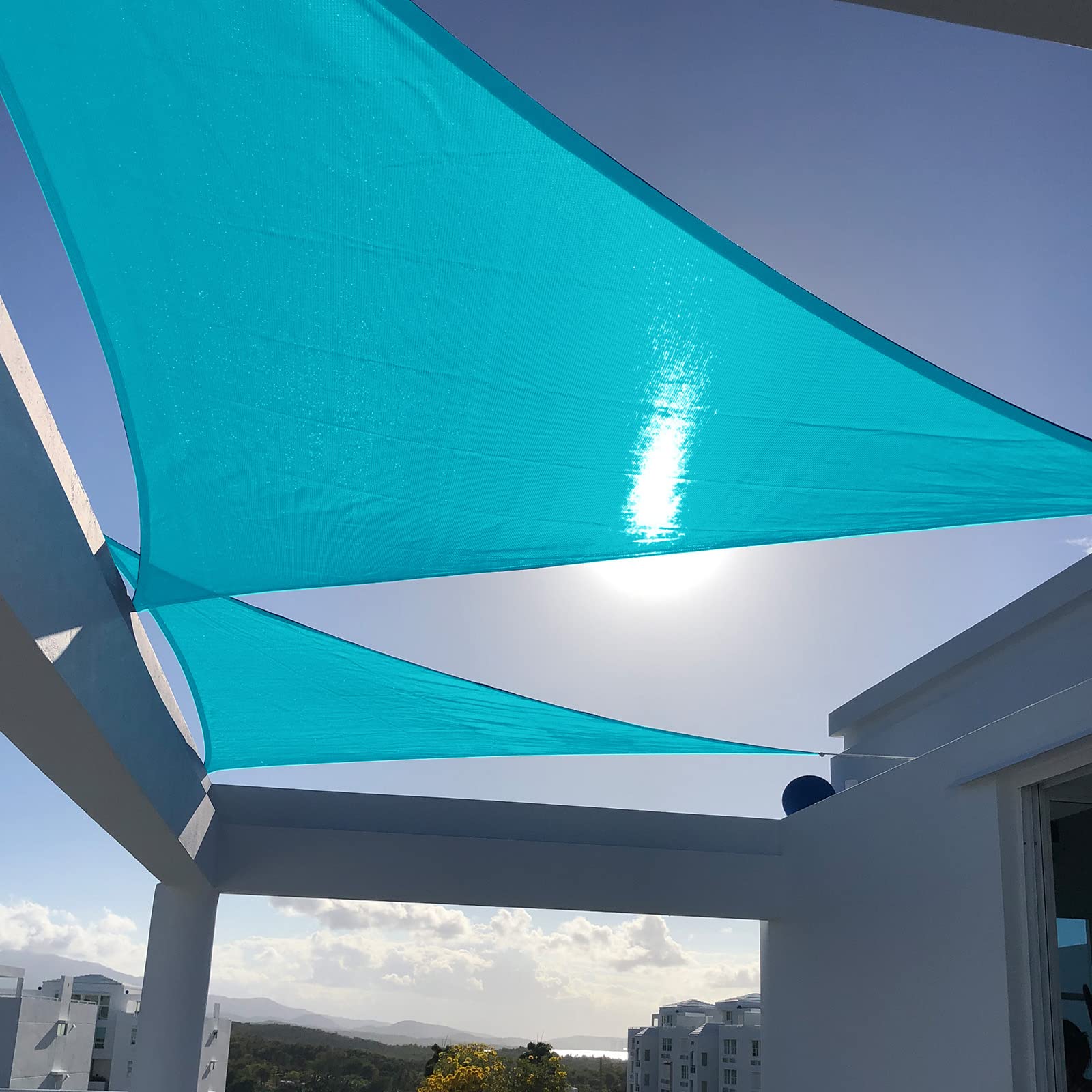 Breathable Right Triangle Shade Sail for Backyard Deck Patio Garden