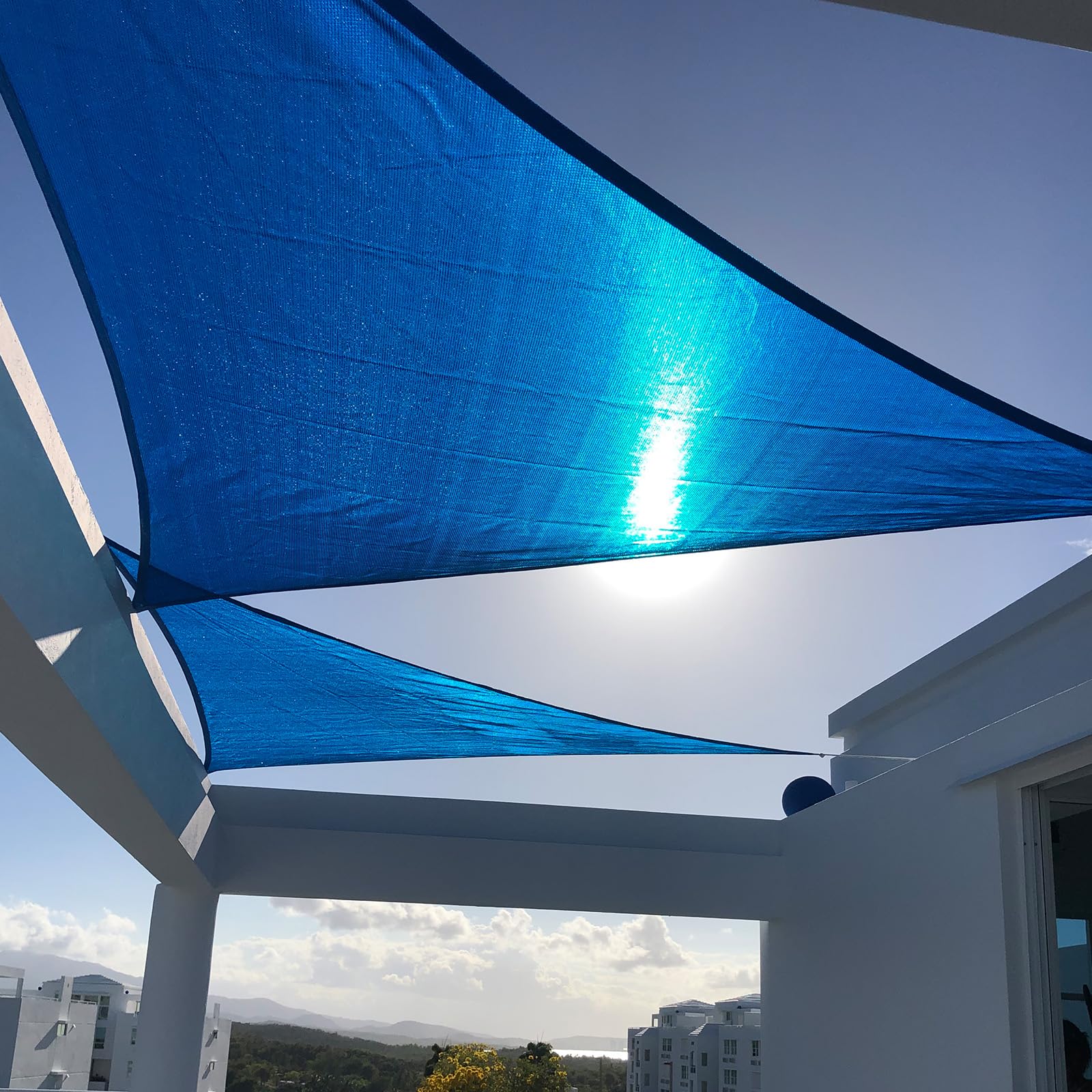 Breathable Right Triangle Shade Sail for Backyard Deck Patio Garden