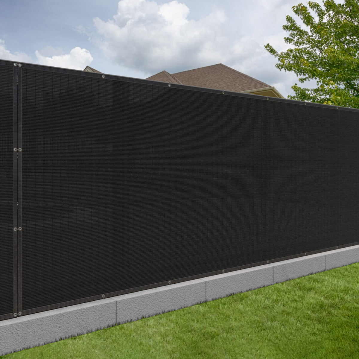 SUNNY GUARD 150GSM Charcoal Privacy Fence Screen